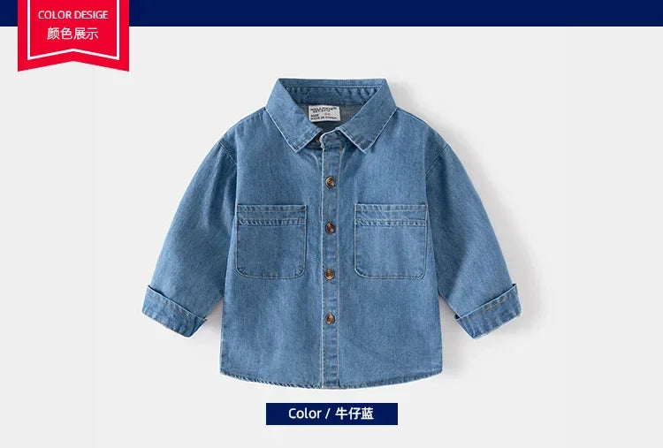 Chemise en jean enfant garçon de 2 à 6 ans