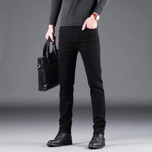 Jean slim stretch noir pour homme