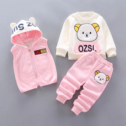 3-Piece Thick Felt Clothing Set for 1-5 Years Old Kids