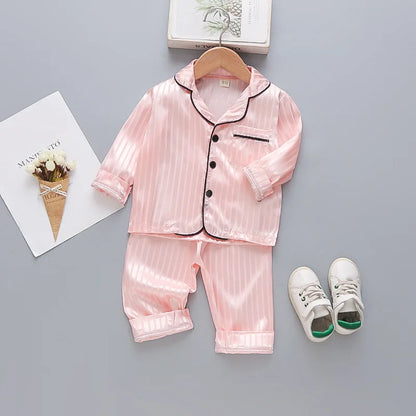 Pyjamas en soie pour enfants 0-4 ans