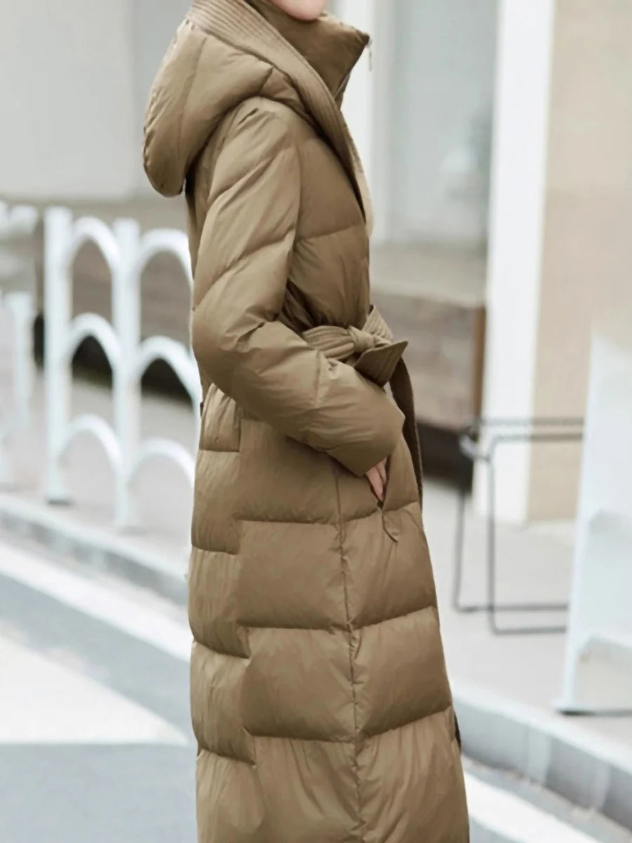 Doudoune d'hiver longue et épaisse pour femme