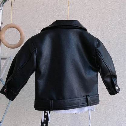 Children's leather jackets for 2-7 years old spring and autumn