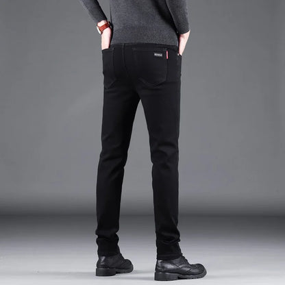 Jean slim stretch noir pour homme