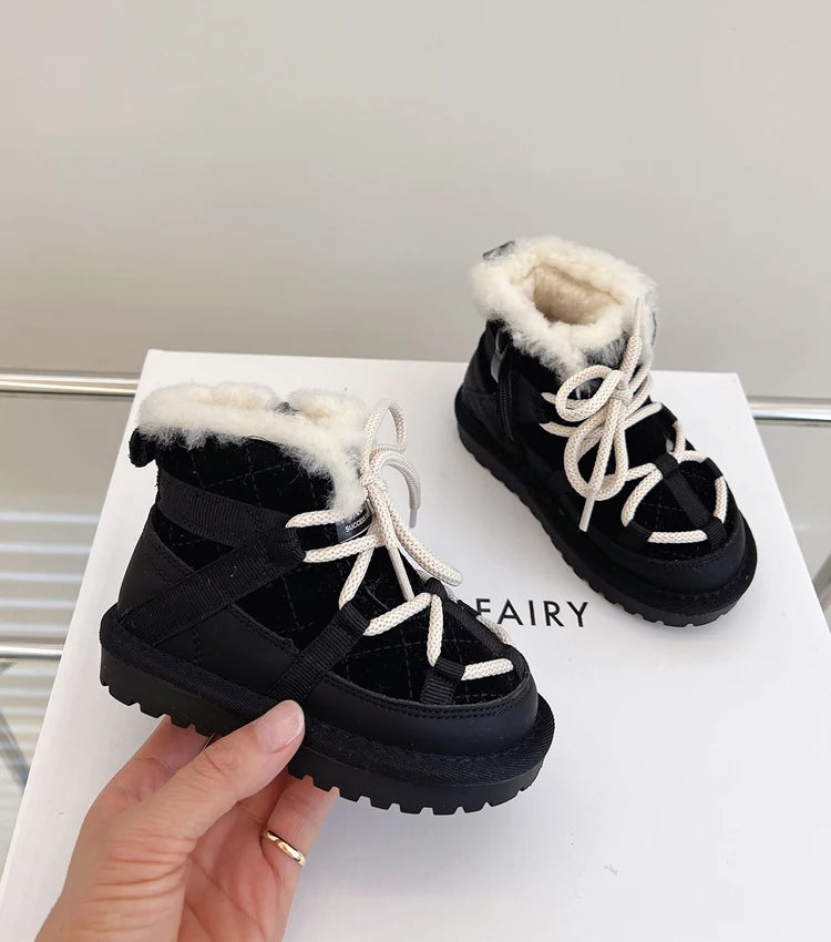 Bottes de neige antidérapantes d'hiver pour enfants