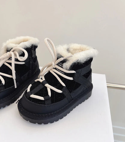 Bottes de neige antidérapantes d'hiver pour enfants