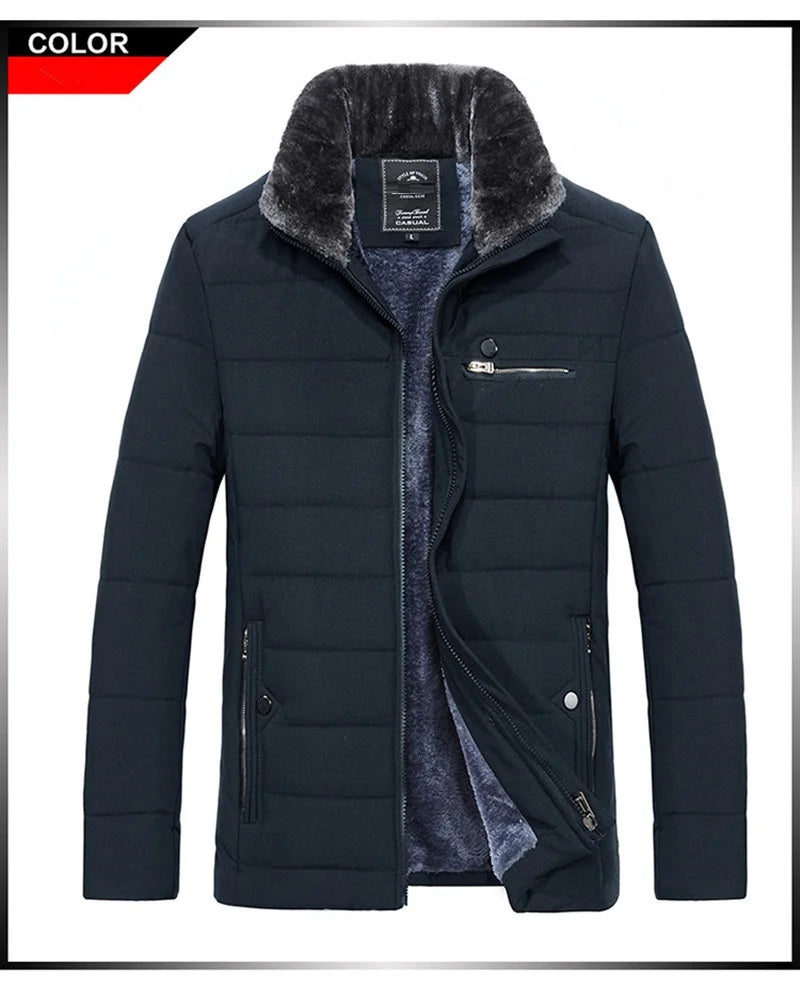 Manteau polaire épaisse d'hiver chaude pour hommes