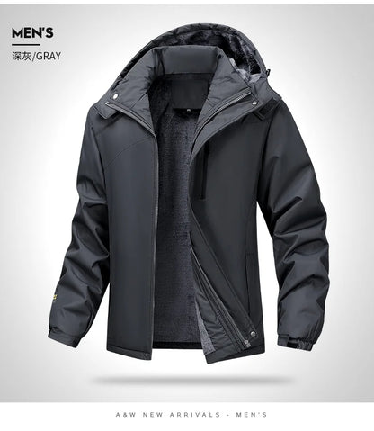 Veste épaisse imperméable et coupe-vent pour homme