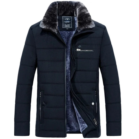 Manteau polaire épaisse d'hiver chaude pour hommes