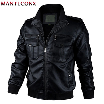 Veste en cuir classique pour hommes