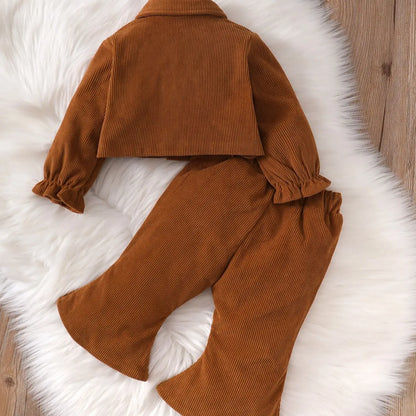 Ensemble de vêtements d'automne et d'hiver pour bébé fille de 0 à 2 ans