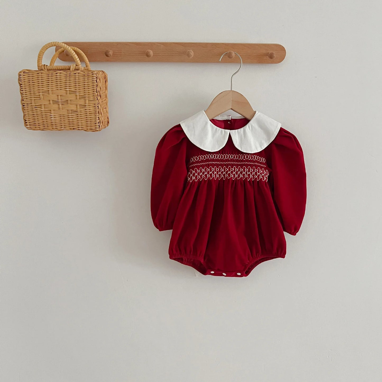 Red dress for baby girls from 3 months to 6 years