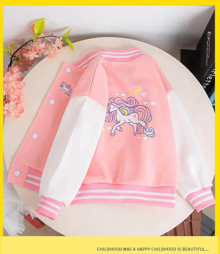 Cartoon jacket for girls 3-12 years old