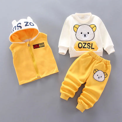 3-Piece Thick Felt Clothing Set for 1-5 Years Old Kids