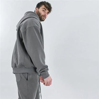 Sweat à capuche + pantalon de sport en coton pour homme