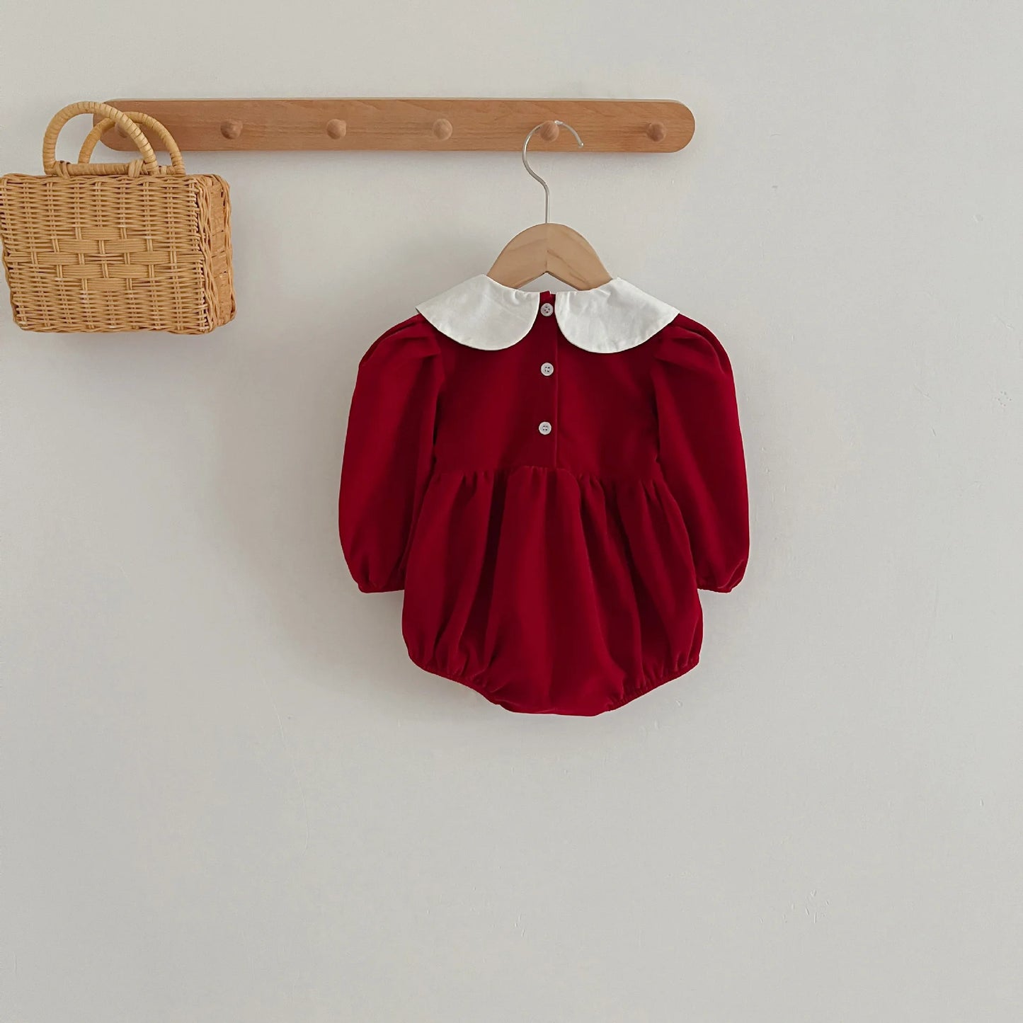 Red dress for baby girls from 3 months to 6 years