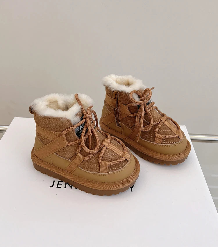 Bottes de neige antidérapantes d'hiver pour enfants