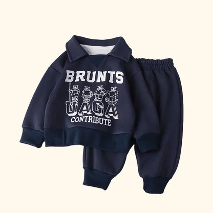 Ensemble de vêtements pour enfants, sweat-shirt + pantalon pour garçons et filles