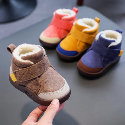 Chaussures d'hiver chaudes à semelles souples pour enfants