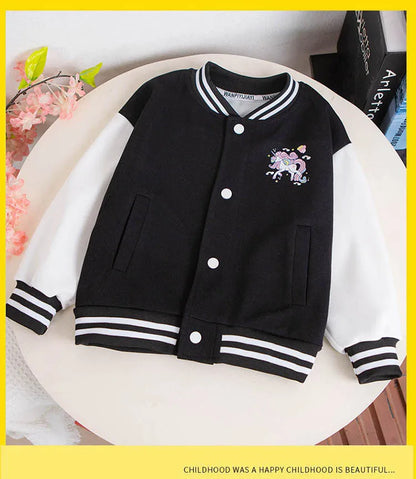 Cartoon jacket for girls 3-12 years old