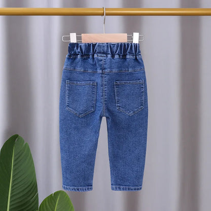 Jeans taille élastique pour enfants pour filles de 1 à 5 ans