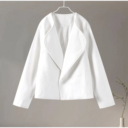 Veste en laine blanc pour femme