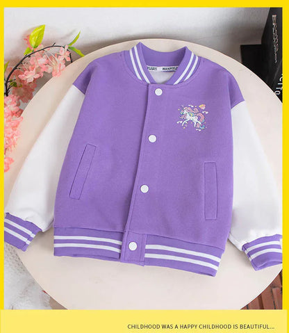 Cartoon jacket for girls 3-12 years old