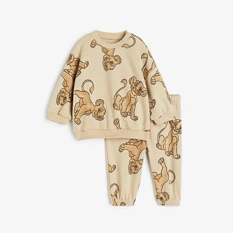 Ensemble de vêtements de dessins animés pour enfants et filles