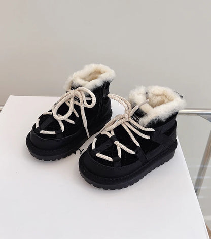 Bottes de neige antidérapantes d'hiver pour enfants