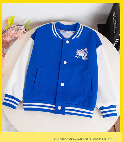 Cartoon jacket for girls 3-12 years old