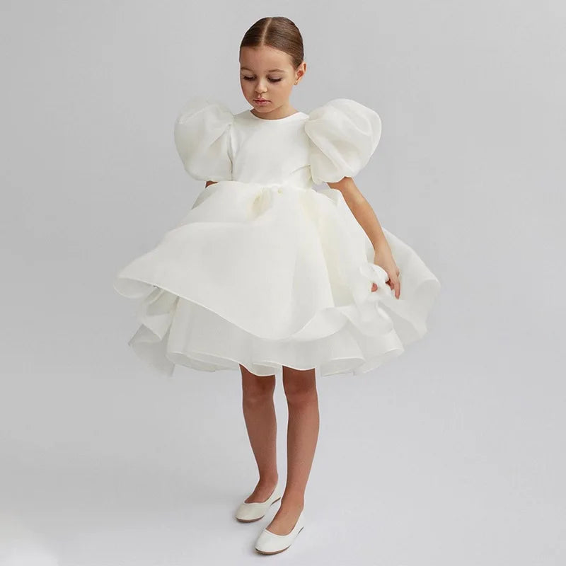 Robe de princesse en tulle pour fille de 2 à 8 ans pour fête et mariage